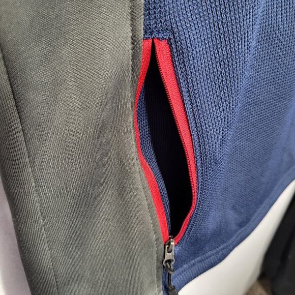 NFL Houston Texans Men’s M 1/4 Zip Pullover Blue Football Waffle Knit NEW - Picture 10 of 16